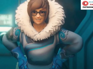 Exclusive Overwatch Tour from Mei and Amazing Hentai Story from Dva | Hottest Hentai Overwatch 60fps