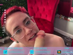 Sensual Blowjob with Dirty Talk and Eye Contact