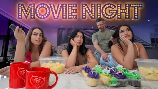Best Friend Forever Girl Night Extravaganza Filled With Snacks Spooky Movies And Lots Of Tits