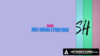 HETEROFLEXIBLE - Mischievous Ticklish Femboy Angel Santana Teases Boyfriend Ethan Chase With Footjob