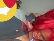 Preview 5 of Sexy Redhead Mz K moppin my dick up and down