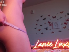 jack off to me while i try on thong panties -- fully nude panty tryon