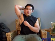 Preview 2 of PETERFEVER Handsome Asian Sunny D Masturbates Solo On Cam