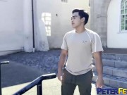 Preview 4 of PETERFEVER Handsome Asian Sunny D Masturbates Solo On Cam