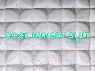 F4M Cock Hungry Slut - Femdom Humiliation Affirmations (Loop) (binaural)(Audio only) Video