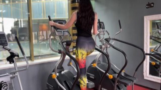 Hot milf fucked in a fitness club