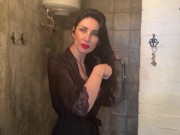Preview 1 of Stepmother seduced stepson in the toilet