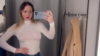 Voir à travers haul 4K Transparen Essayer Haul