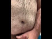 Preview 1 of Ruined Orgasm For Chubby Man In Sink