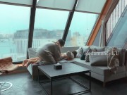 Preview 2 of Using Her Whenever I Want - Balcony Sex [Real Life]