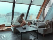 Preview 4 of Using Her Whenever I Want - Balcony Sex [Real Life]