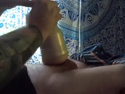 Preview 3 of Cumming twice in a row during a power outage - Destroya