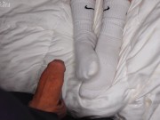 Preview 1 of My Nike Socked Feet & Hands Make Him Cum Hard!