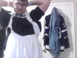 Unboxing and wearing maid outfit (COSPLAY)