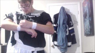Unboxing and wearing maid outfit (COSPLAY)