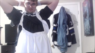 Unboxing and wearing maid outfit (COSPLAY)