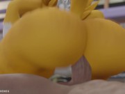 Preview 5 of Furry step mother Renamon  fucking you HARD POV