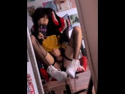 Preview 2 of Cute Femboy Jerks off in Cute Outfit