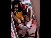 Preview 4 of Cute Femboy Jerks off in Cute Outfit