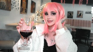 レストランで友人とセックスするために酒を飲む  4K - pinkloving 💖