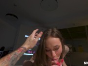 Preview 3 of LIKES LOOKING AT ME THROUGH APPLE VISION PRO GLASSES - GAVE HIS A BLOWJOB - 1WINPORN 2024