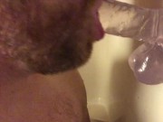 Preview 4 of Blowjob Training While Jerking Off So I Can Taste My Cum At The End