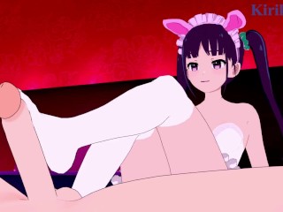 Yumechi and I have intense sex in a love hotel. - Akiba Maid War Hentai Video