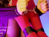 Self BONDAGE Session in RED knee SOCKS | Femboy | Fetish & BDSM | Charlie Moon