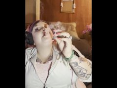 MILF Gamer Girl Smokin & Enjoyin Herself (Part 2)