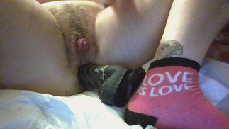 Ky BadWolf Анал с большим черным фаллоимитатором