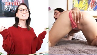 20-Year-Old Lia From Munich Touches Her Shaved Crotch