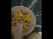 Preview 5 of Cum on food (macaroni)