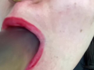 I COULDN'T WAIT FOR MY BOYFRIEND TO COME BACK HOME AND FUCK MY RED MOUTH Video