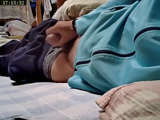 Japanese Male Masturbation Blue Trackies 1 Relaxing Daily Life