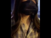 Preview 4 of Sissy walk in public locked, plugged and gagged