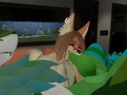 Preview 1 of Slutty Fox Gets Face Fucked By A Big Dick Nardo | VRCHAT PORN |