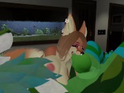 Preview 2 of Slutty Fox Gets Face Fucked By A Big Dick Nardo | VRCHAT PORN |