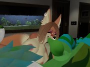 Preview 3 of Slutty Fox Gets Face Fucked By A Big Dick Nardo | VRCHAT PORN |