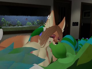 Slutty Fox Gets Face Fucked by a Big Dick Nardo | VRCHAT PORN |