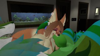Slutty Fox Gets Face Fucked By A Big Dick Nardo | VRCHAT PORN |