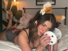 HOT LATINA HOOTERS CAT GIRL LICKS YOUR EARS ASMR - CorneliustheCat ASMR OF