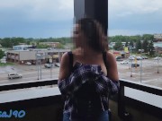 Preview 1 of Amateur public tit flashing