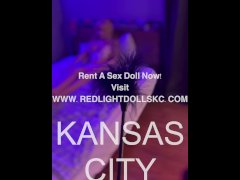 Guy rents sex doll and uses BDSM toys in Kansas City Missouri