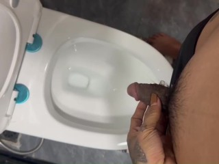 I was peeing then got horny... Video