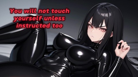 Your Latex Mistress Gets Rough With You (Femdom Hentai JOI)