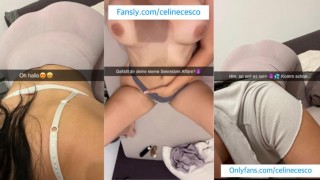 18 year old secretary cheats on her boyfriend with the boss via snapchat and fucks with him