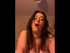 Busty Brunette Begs You to Fuck Her Massive Tits