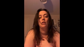 Busty Brunette Begs You to Fuck Her Massive Tits
