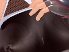 対魔忍ユキカゼでバランスボール - Screenshot 9 of 16 - Mmd