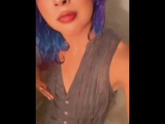 I soaked my denim blouse in the shower